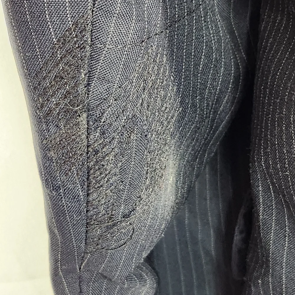 JoS A. Bank Black w/Pinstripes Two Button Suit Jacket See Measurements for Size